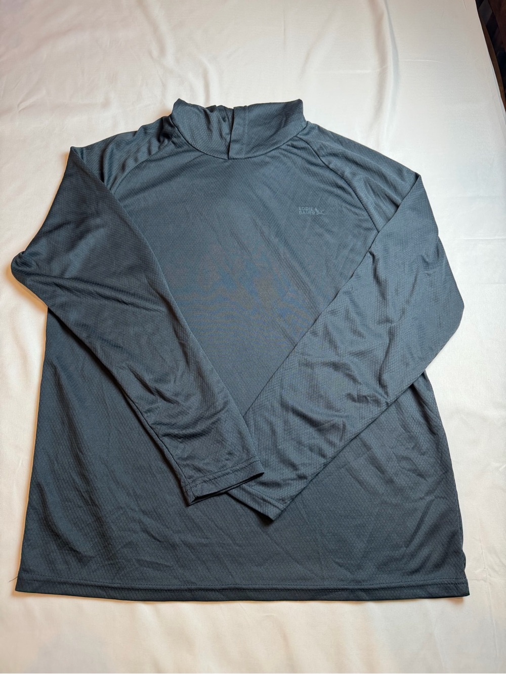 Eddie Bauer Black Swim Hooded Performance Top